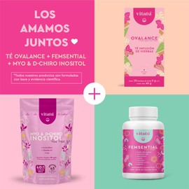 Vitatú | Té Ovalance, Infusión de hierbas diseñado para mujeres con Hierbabuena, Canela, Jengibre, Cúrcuma. Cajita con 30 bolsitas de té de 2g c/u