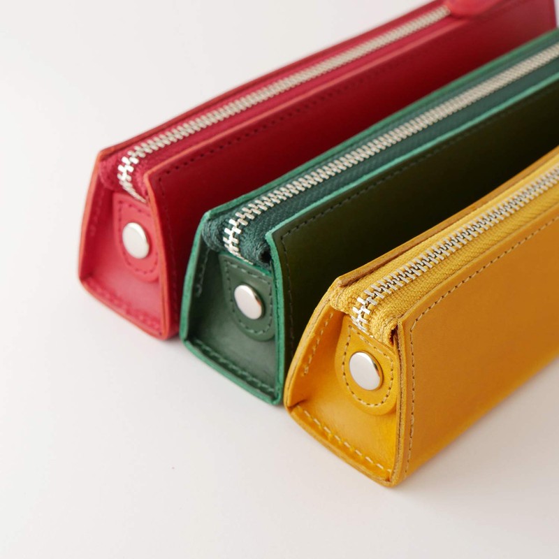 Slip-On Pen Case, Italian Leather, Size M, BT Camel