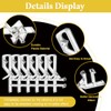 20 Pcs Hidden Channel Valance Clips for Blinds, 1-7/8Inch Clear