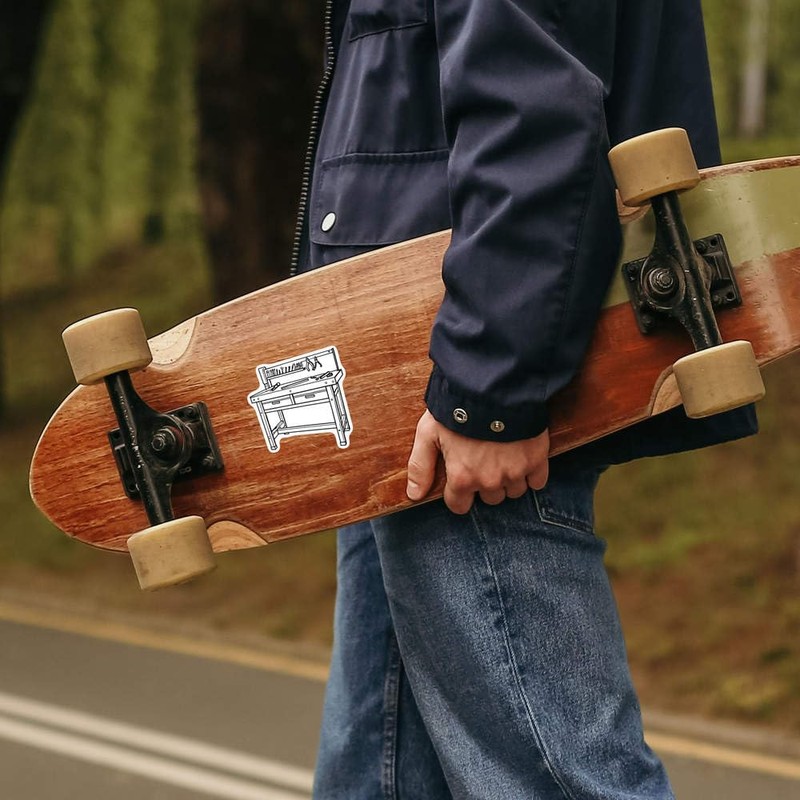 Medium 100mm 'Tools Workbench' Permanent Sticker Decal for Cars/Windows/Bins/Walls etc