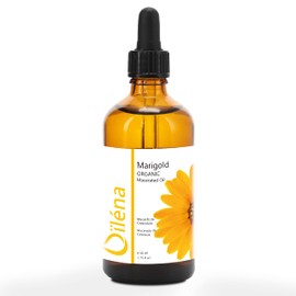 Organic Calendula Macerated Oil · Oil for Skin (Body & Face) and Hair Care · Moisturising Natural Oil · Massage Oil for Skin Care · 100% Natural · 50 ml