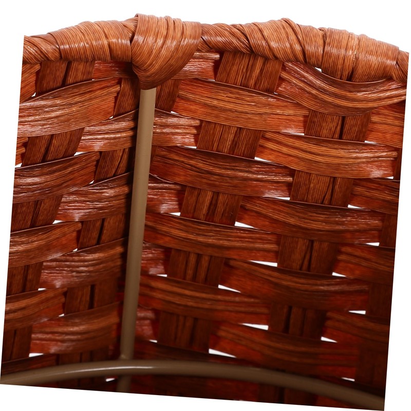 VILLFUL Elegant Lidded Egg Storage Basket Woven Potato Bread Basket