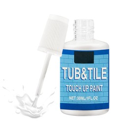 Specialty Bathtub Paint white, Tub and Tile Paint, Used for Scratches, Cracks, and Spots on Sinks, Enamel, Toilets, and Bathtubs(White,1 Oz)