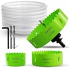 [8-in-1 Kit] Bi-Metal 2", 4", 6" Hole Saws + Drill
