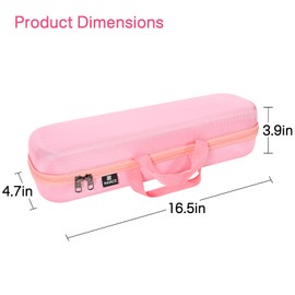 RAIACE Hard Carrying Case Compatible with Dyson airstrait Straightener, Travel Storage Bag. (for Sale is case only) - Pink