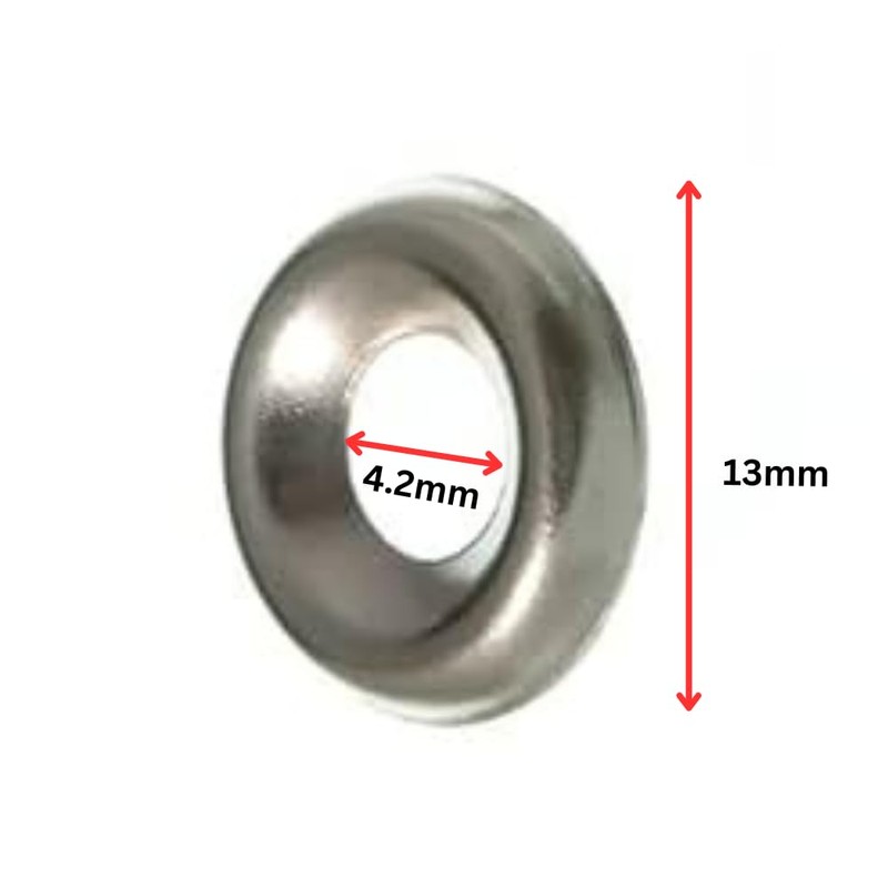 Screw Cup Washer No. 8 Chrome Plated Screw Surface Finishing