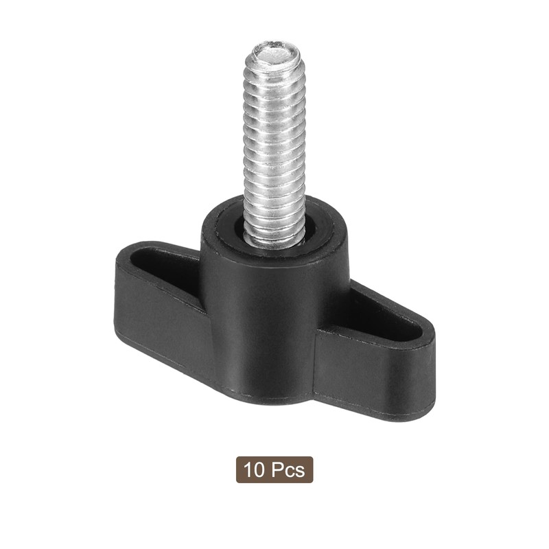 sourcing map 10Pcs Clamping Screw Knob, 36mm Dia T Shaped