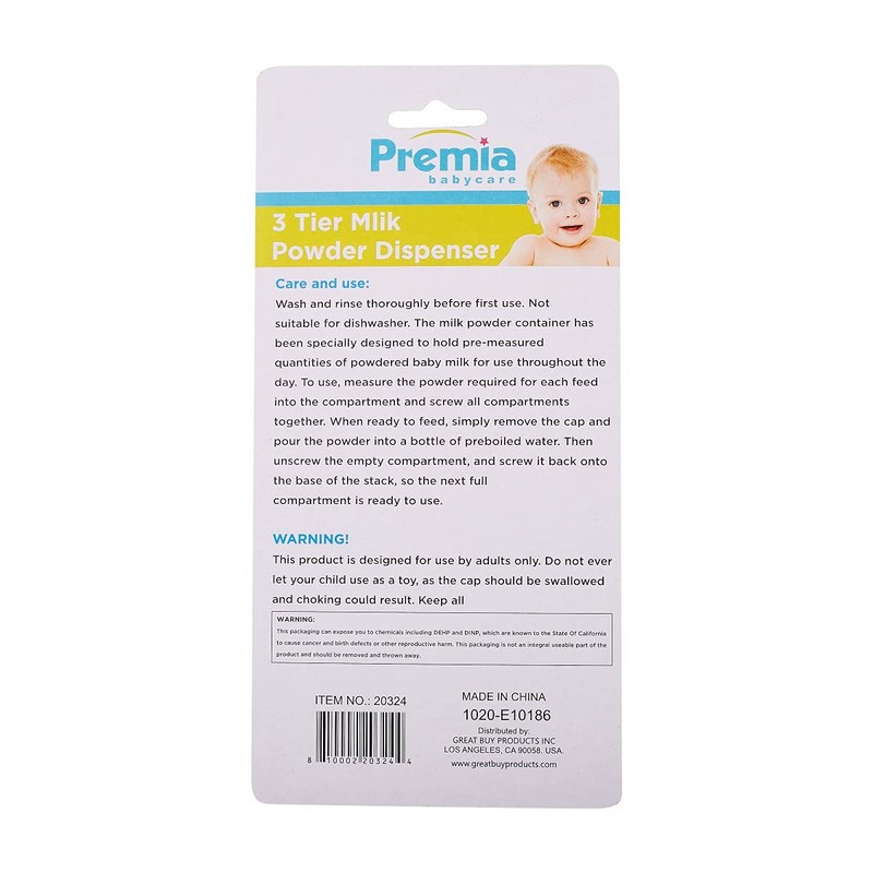 Premia, 3 Tier Milk Powder Dispenser