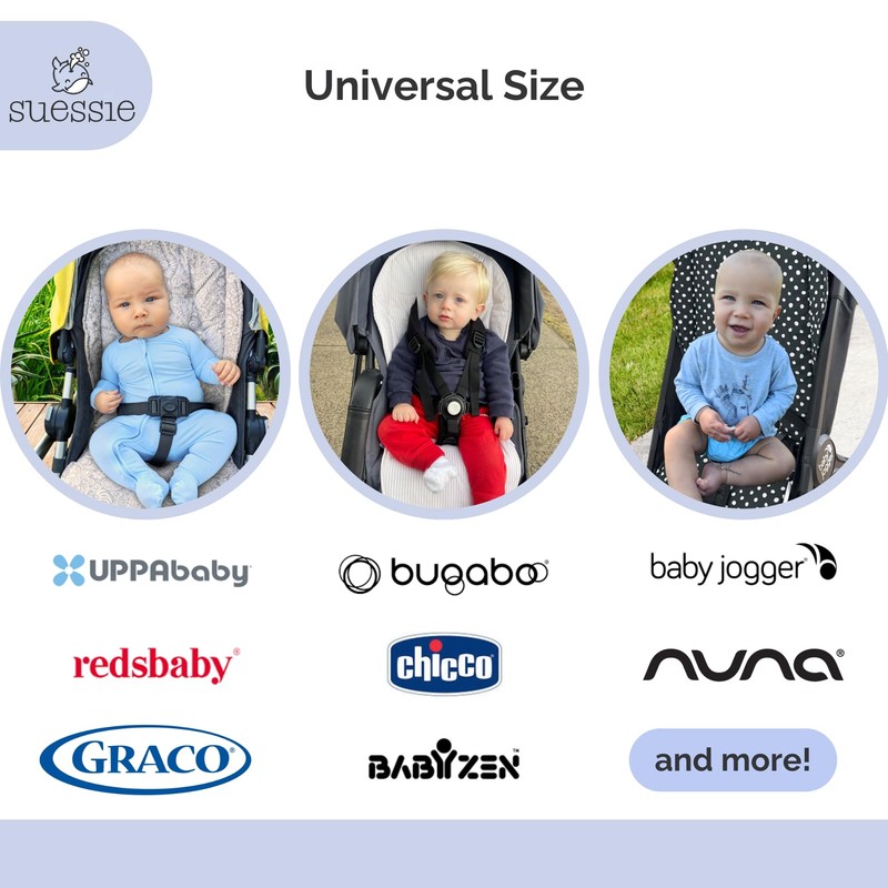 Suessie Stroller Liner - Universal and Reversible Seat Insert, Sand