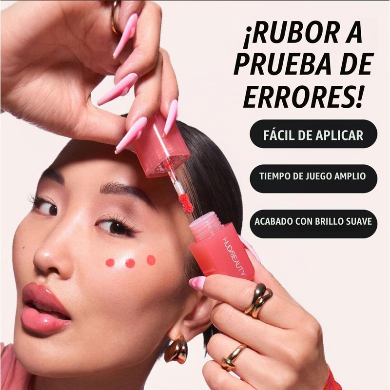 Rubor Líquido Huda Black Cherry 0,15 fl oz – Brillo