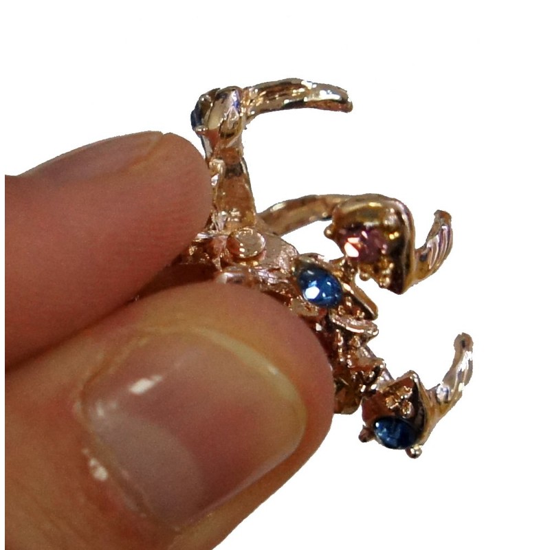 HAND ® HCGS03 Elegant Beautiful Shiny Gold Tone Small Metal