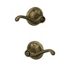 Schlage F40 FLA 609 Flair Door Lever, Bed & Bath