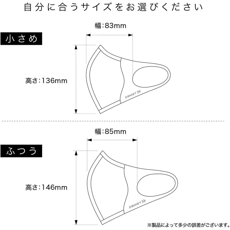 [ザムスト] マウスカバー 2枚入りセット スポーツマスク スポーツ用 ランニング 通気性 息がしやすい 花粉カット レディース