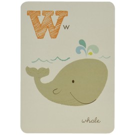 Sea Urchin Studio - W is for Whale - ABC Alphabet Wall Art for Kids