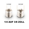 Walimex 1/4 inch to 3/8 inch thread adapter (set of
