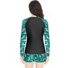 Davena Women Rash Guard Sun Protection Long Sleeve Swimsuits 2