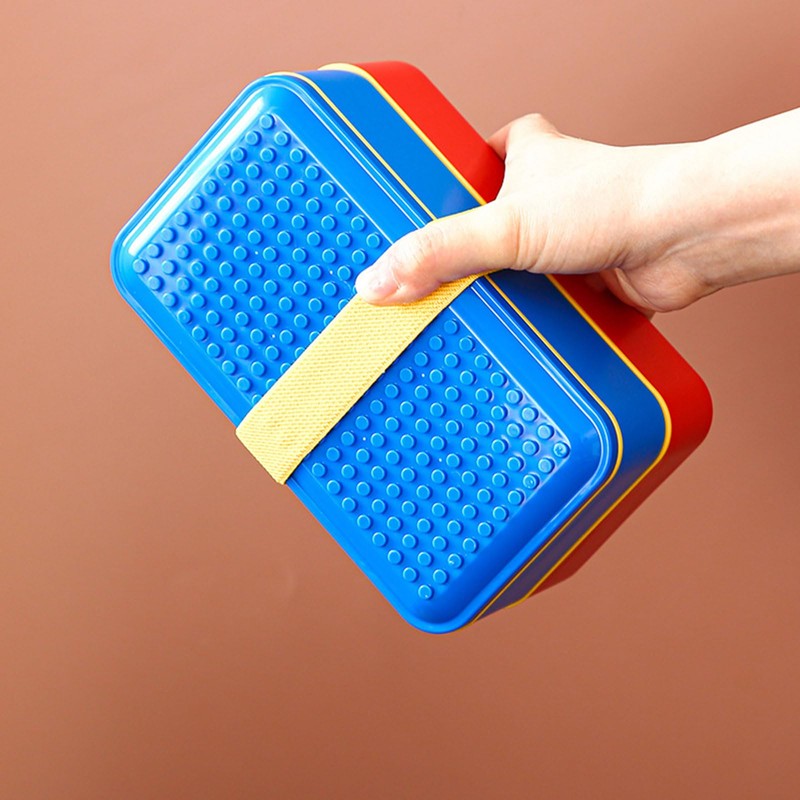 EuphoCorner Double layered building block lunch box