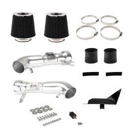 MARSFLUX Cold Air Intake Kit Fit for 2008-2013 INFINITI G37, 2009-2020 Nissan 370Z, V6 3.7L Aluminum Tube w/Heat Shield Filter (Black)