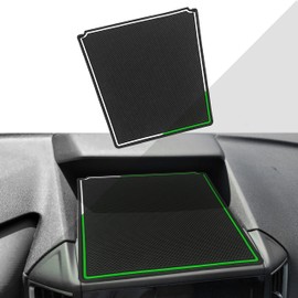 SENSHINE Dash Dashboard Cover Mat for Subaru Forester Accessories 2019-2023 2024 Subaru Crosstrek Impreza 2018-2023 Interior Dash Rubber Pad Liner Insert Premium Custom (White Trim, Glow in Dark)