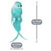 com-four® 24 x Decorative Birds, Artificial Birds in 5 Colourful