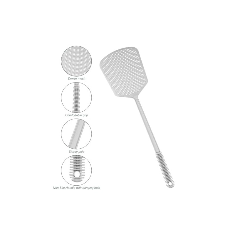 Fly Swatter Plastic Fly Swat 3PCS Manual Flyswatter Long Handle