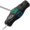 Wera 05023357001 454 T-Handle Hexagon Screwdriver Hex-Plus, Imperial 3/32" x
