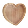 Heart Shaped Storage Box Transparent Acrylic Panel Wooden Display Case
