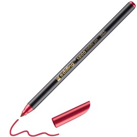 edding 1200 metallic colour pen - red metallic - 1 pen - round nib 1-3 mm - glitter metallic marker for writing, drawing and sketching -for guests books, card making, DIY photo albums and scrapbooking