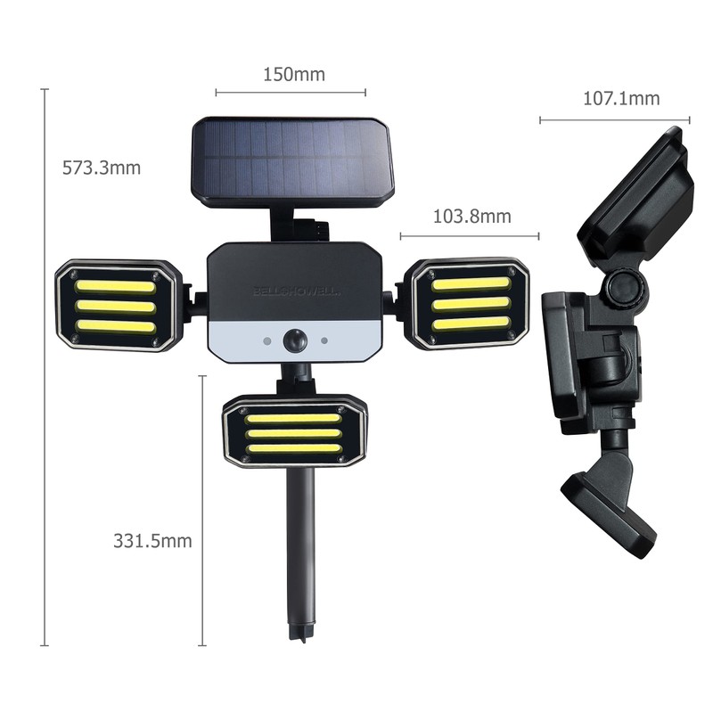 Bionic Floodlight Deluxe Solar Light Outdoor Waterproof Patio Light Motion