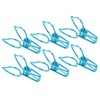100pcs Binder Clips Cute Cartoon Peach Shape Metal Hollow Tail