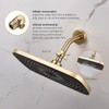 ChuangTim Brushed Nickel Water Flow Control Valve, G1/2" Shower Head