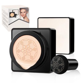 Mushroom Head Air Cushion CC Cream - BB Cream Makeup with Screw Lid Concealer, Moisturizing, Matte, Waterproof & Oil Control, Create a Flawless Base Makeup (Natural)