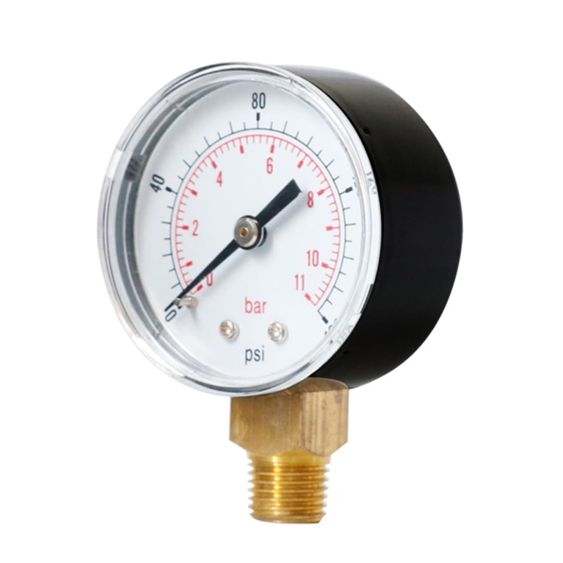 TEHAUX 2pcs Psi Pressure Gauge High Precision Npt Design for