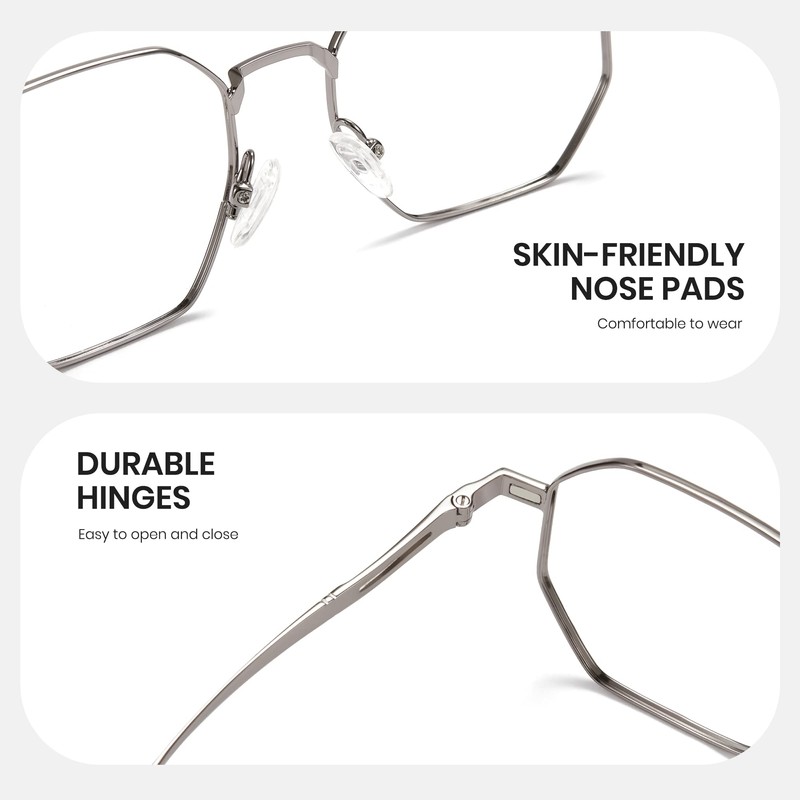 Cyxus Magnetic Glasses, 2-Way Glasses, Polarized Lens, Clip On, UV