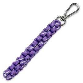 macaroni edge Paracord Braided Colorful Strap, Charm, Carabiner Strap, Bag Charm, Strap, Keys, Lost Prevention, Korean Miscellaneous Goods, purple