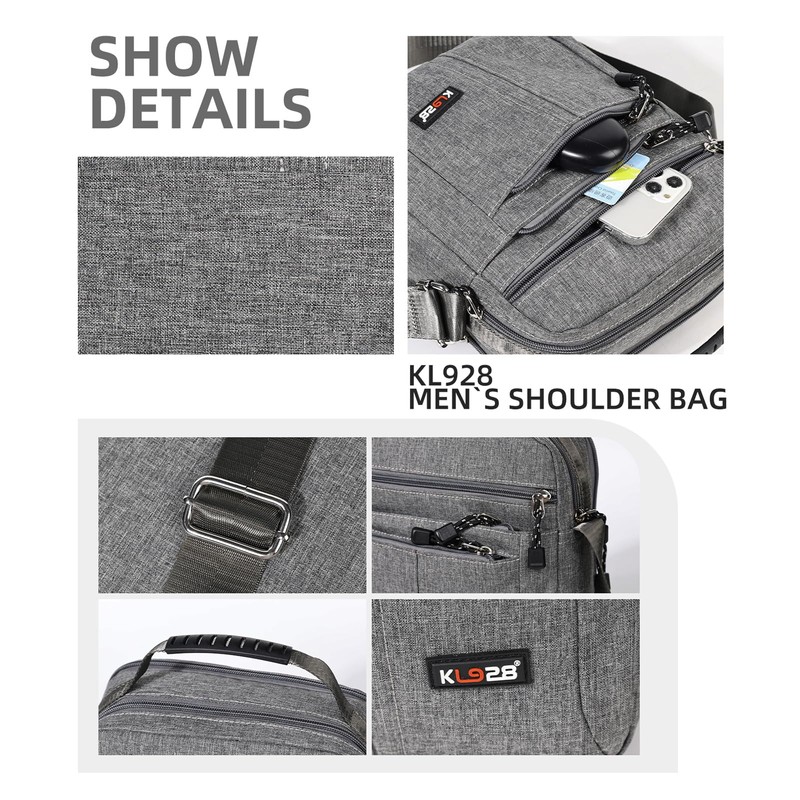Men's Messenger Bag - Crossbody Shoulder Bags Travel Bag Man
