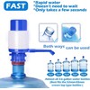 2-Pack 5 Gallon Water Pump, Manual Water Jug Dispenser Hand