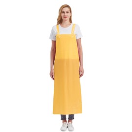 Nanxson Unisex Apron TPU Waterproof Apron H-shaped Shoulder Strap Work Apron for Pet Care CFS0009, yellow
