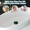 Aluvor Bathtub Drain Hair Catcher,Silicone Tub Hair Catcher Drain Protector,All-in-one
