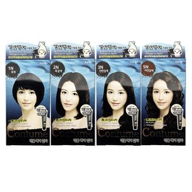 Fruit Country Confume Squid Ink Hair Color - TJ Gray Hair Dye N3-Deep Brown 2ea