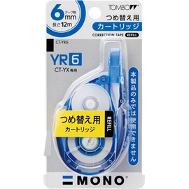 トンボ鉛筆 MONO YX 修正テープ つめ替えカートリッジ 幅6mm【10個入】CT-YR6