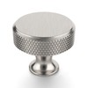 Coinkoly 10 Pack 1-1/5"(30mm) Brushed Satin Nickel Knurled Cabinet Knobs