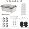 YETLEBOX Outdoor Waterproof Electrical Box Junction Box Weatherproof IP67 ABS
