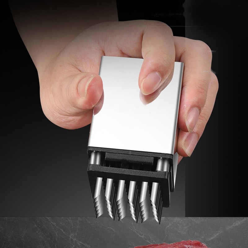 Meat Tenderizer Stainless Steel Double Sided Ergonomic Versatile Sharp Needle