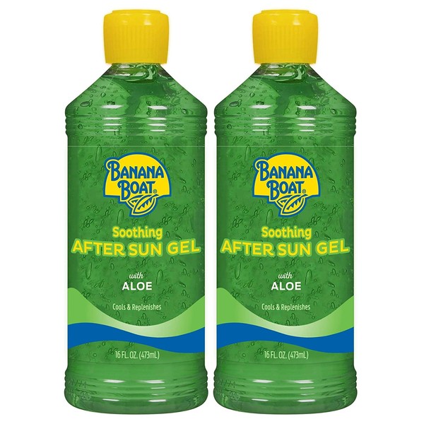 Banana Boat Soothing After Sun Gel with Aloe Vera, Reef Friendly, 16oz. - Twin Pack