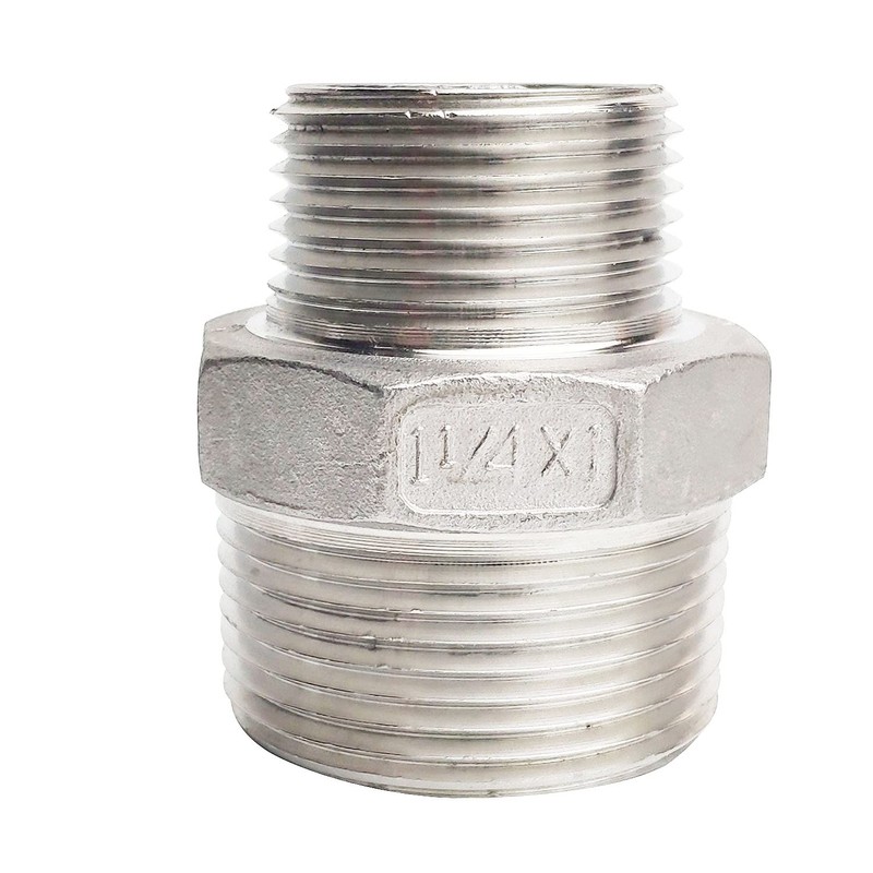 1-1/4" x 1" Male Hex Nipple Threaded Reducer Connector Pipe