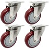 ICON CASTER WHEELS 4" x 1.25" PLY Stainless Steel, 4