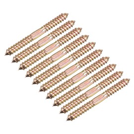 uxcell 10x100mm Hanger Bolts, 12pcs Double Ended Self-Tapping Thread Wood to Wood Dowel Screws for Wood Connecting