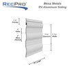 RecPro Mesa Metal Aluminum RV & Trailer Siding 8" x