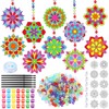 Sonwyoung 30 Sets Suncatchers Craft Kits, DIY Glow in The